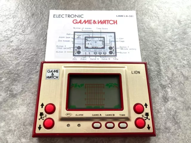 Vintage Nintendo Game & Watch Lion (LN-08) 1981 - Very Good Condition 2