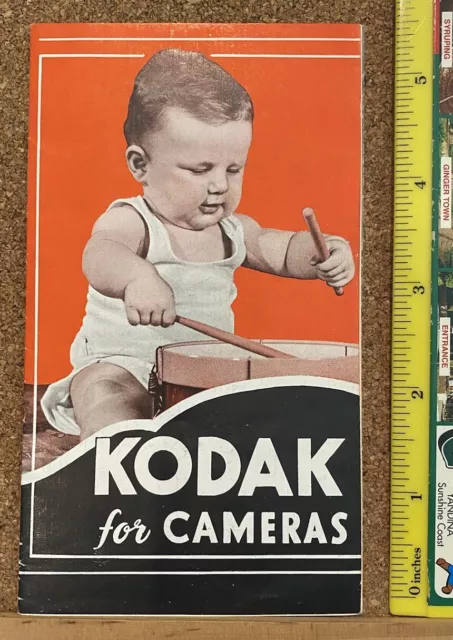 VINTAGE 1930s KODAK CAMERAS AUSTRALASIA PTY LTD BOX BROWNIE PHOTO BROCHURE EXC!