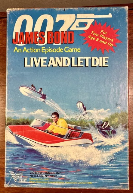 007 James Bond: Live and Let Die (1985) Action Episode Victory Games Vintage