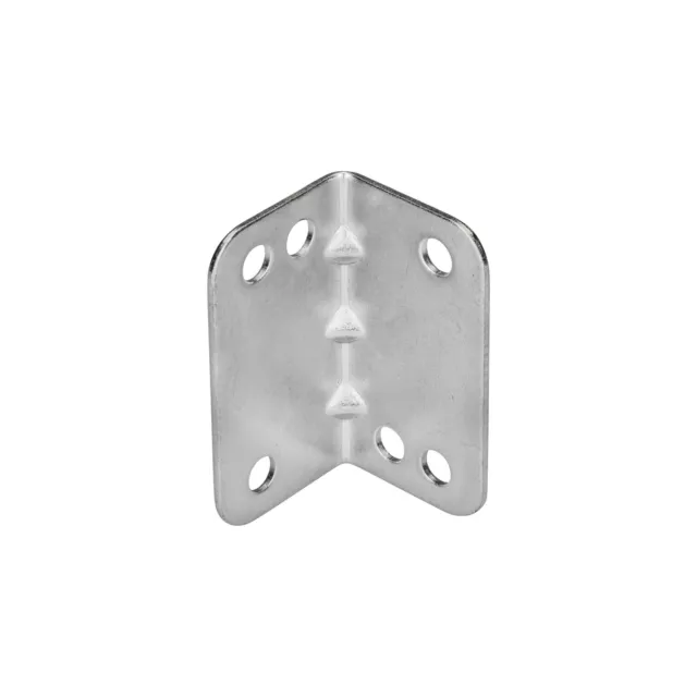 Rok Hardware Heavy Duty Metal Bracket Right Angle Brace, 20 Gauge Zinc 1000 Pack