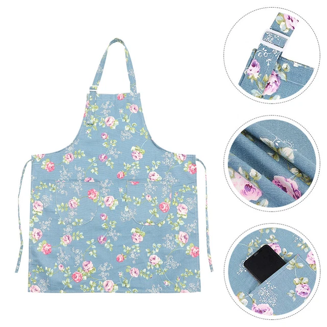 Grembiule stampato su tela donna grembiuli da cucina semplice dropshipping