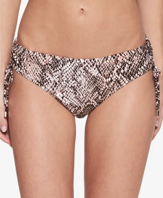Calvin Klein Chameleon Printed Side-Tie Bikini Bottoms $68 Size M # UB2 213 NEW