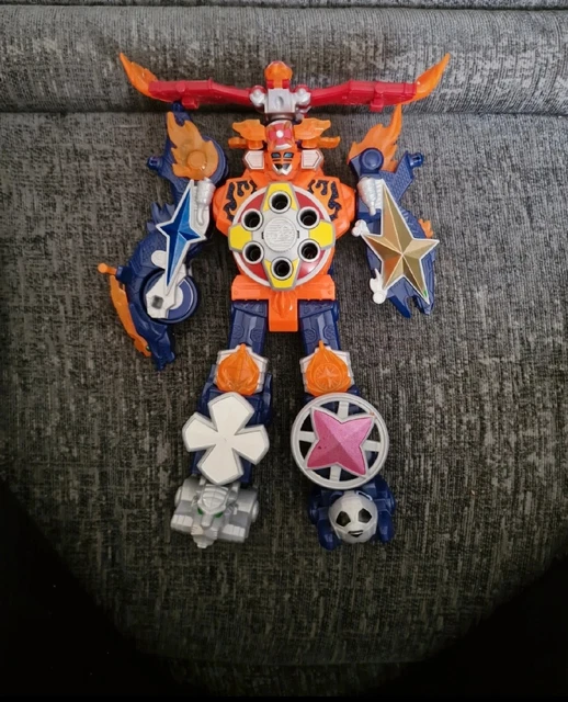 Power Rangers Ninja Steel DX Lion Fire Fortress 3 - In - 1 Megazord Bandai Tru 20