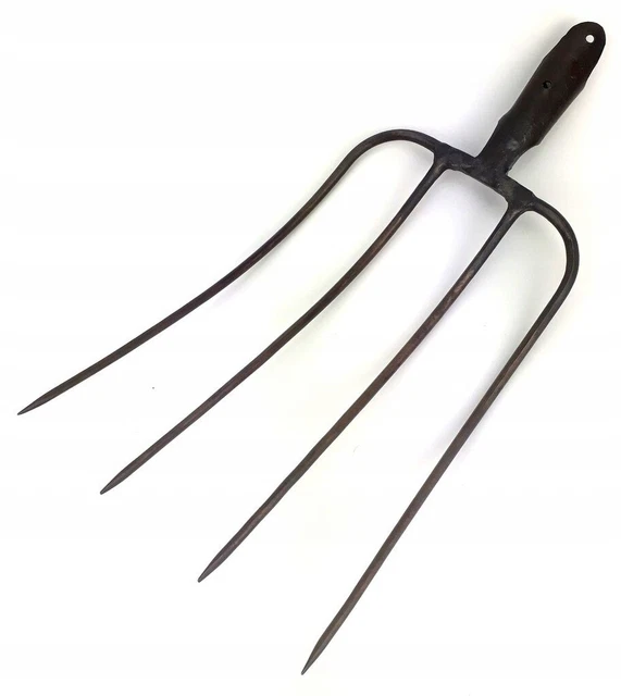Vintage Hay forks SWEDISH STEEL manure from the army (4)