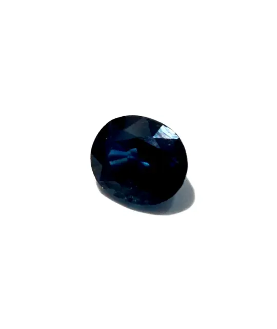 1x Saphir - Bleu Ovale à Facettes 6,0x4,9x3,5mm 0,94ct. (0077A)