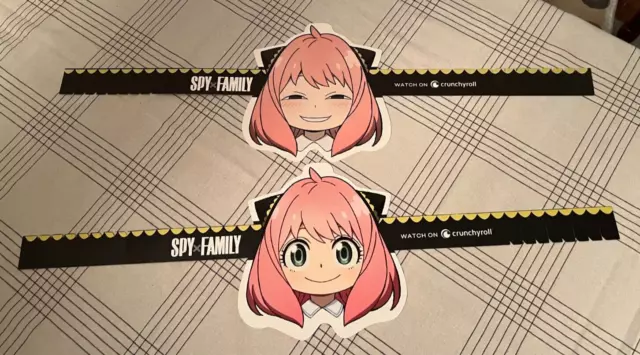 Spy Family 2X Double Sided Head Mask NYCC Comic Con 2022 Crunchyroll Exclusive