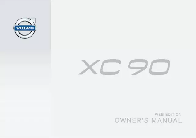 Volvo Xc90 Owners Manual Handbook Guide New Print Free Postage