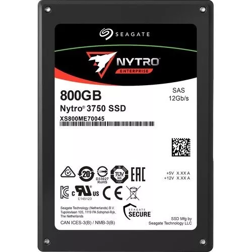 Seagate Nytro 3000 XS800ME70045 800 GB Solid State Drive - 2.5" Internal - SAS