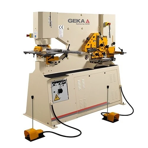NEW  Geka 60 Ton Dual Cylinder Ironworker Hydracrop   USED