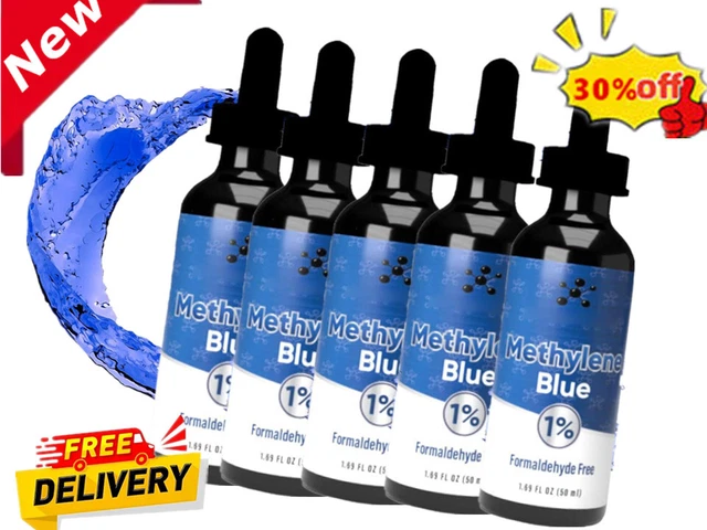 Gouttes De Bleu De Méthylène 1% - Solution à Haute Pureté, 1 Oz (environ 30 Ml), Soutien Immunitaire
