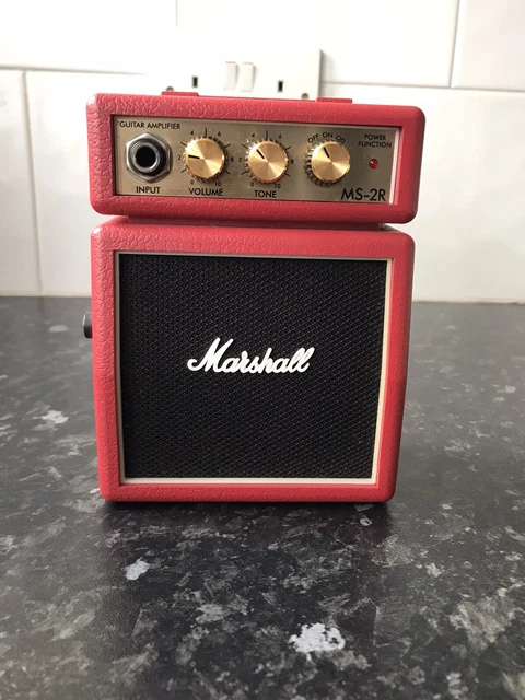 Marshall MS-2R Micro Mini Amp - E-Gitarre Übungsverstärker - rot