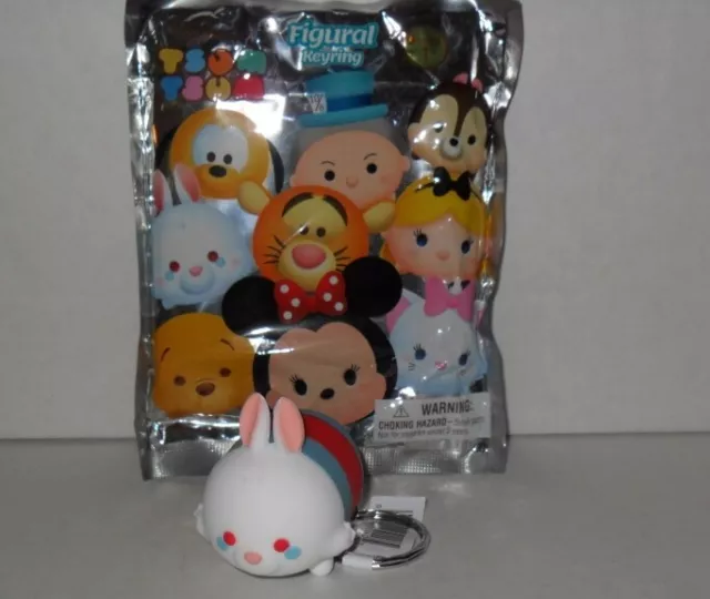 Disney Tsum Tsum Series 1 Figural Keyring Single (White Rabbit) New Never Used