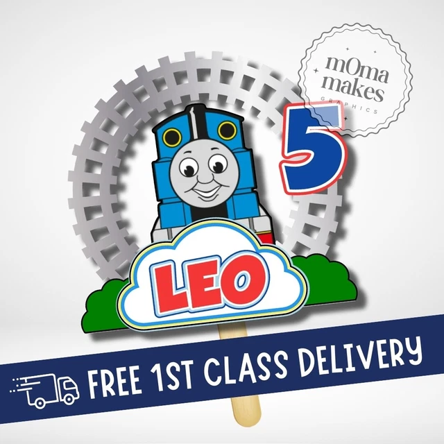 THOMAS THE TANK engine Cake Topper Personalised Next Day Dispatch