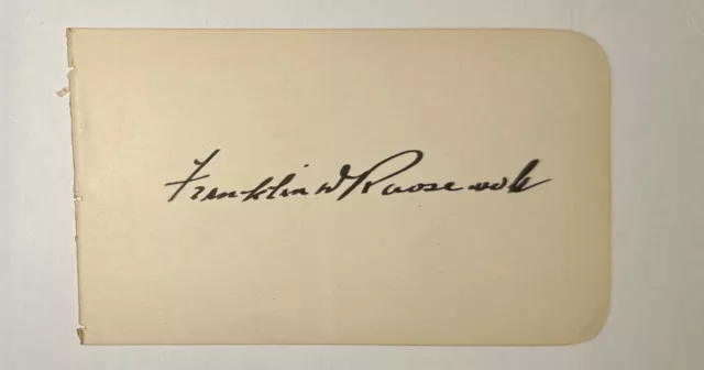 President Franklin Roosevelt autograph