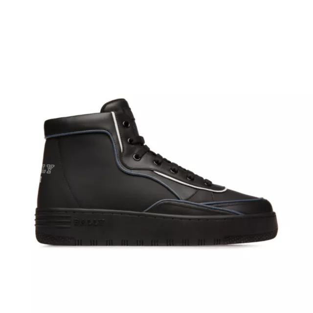 Bally Kenton Men's High Top Leather Sneakers Shoes Black GL023086 New US 13 $650