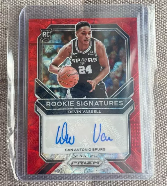 Devin Vassell 2020-21 Panini NBA Prizm Red Choice Auto RC Rookie Autograph Spurs