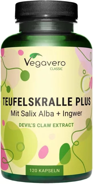 ARTIGLIO del DIAVOLO Vegavero® | 550 mg | con Salice Bianco e Zenzero | 2% Arpa