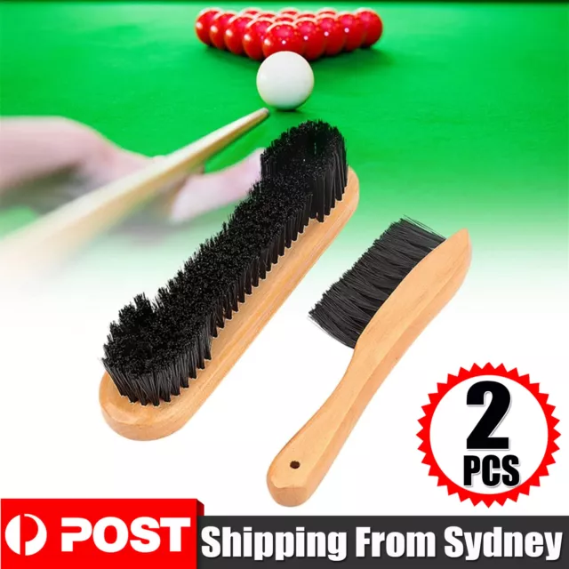 2X Wooden Pool Snooker Billiard Table 9" Brush and Rail Brush Set for Rail Felt