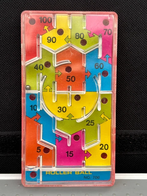 VINTAGE 1976 BLUE Box Roller Ball Mini-Mate Handheld toy game $10.03 ...