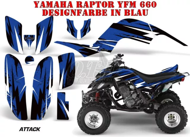 Amr Racing Dekor Graphic Kit Atv Yamaha Raptor Yfm 125/250/350/660/700 Attack B