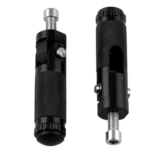 Motorcycle Footrest CNC Aluminum Folding Foot Pegs Black Rear Pedals Parts Set