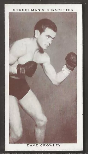 Churchman-Boxing Personalities 1938-#09- Dave Crowley