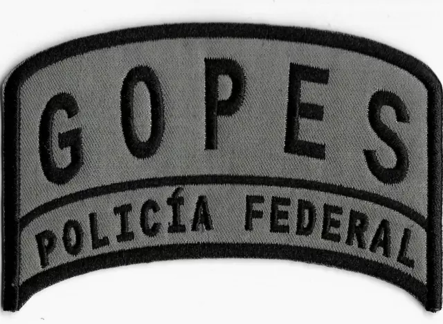 MEXICO Police Patch SWAT GOPES  POLICIA FEDERAL  SEK Polizei Abzeichen Federales