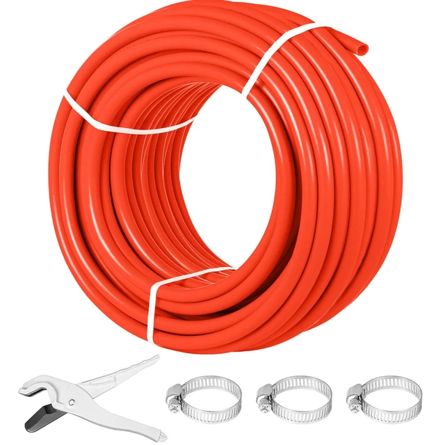 Oxygen O2 Barrier PEX Tubing - 1/2 inch X 300 FT Pex Tube Coil - EVOH PEX-B Pipe