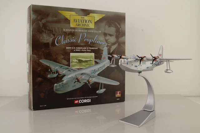 Corgi 48802; Short Sunderland Flying Boat Transport Plane, BOAC; Excellent Boxed