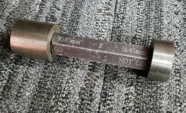 PMC Lone Star 50.85mm Go 51.45mm No Go Plug Gage - In Great Condition!