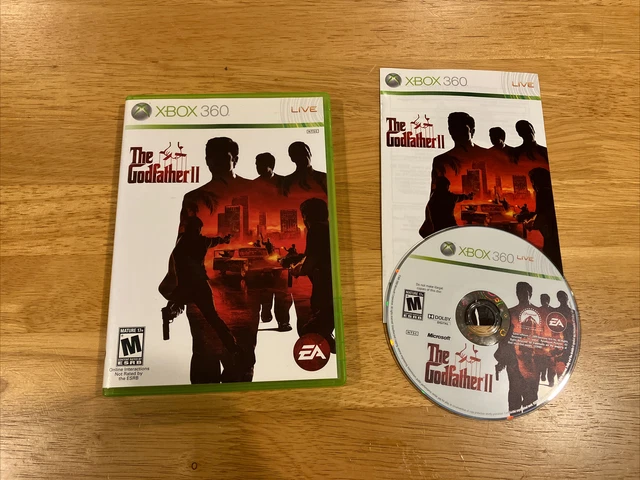 The Godfather II 2 Microsoft Xbox 360 2009 CIB Game Complete w