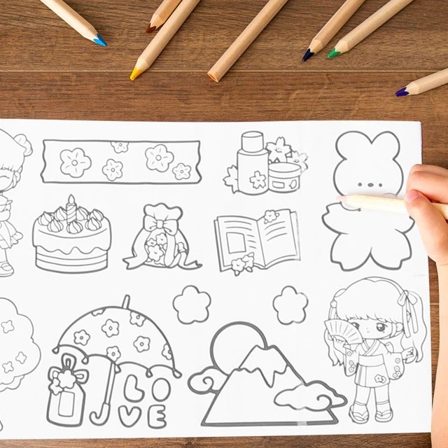 2 ROLLS COLORING Paper Drawing for Kids Painting Crafts Children's ...