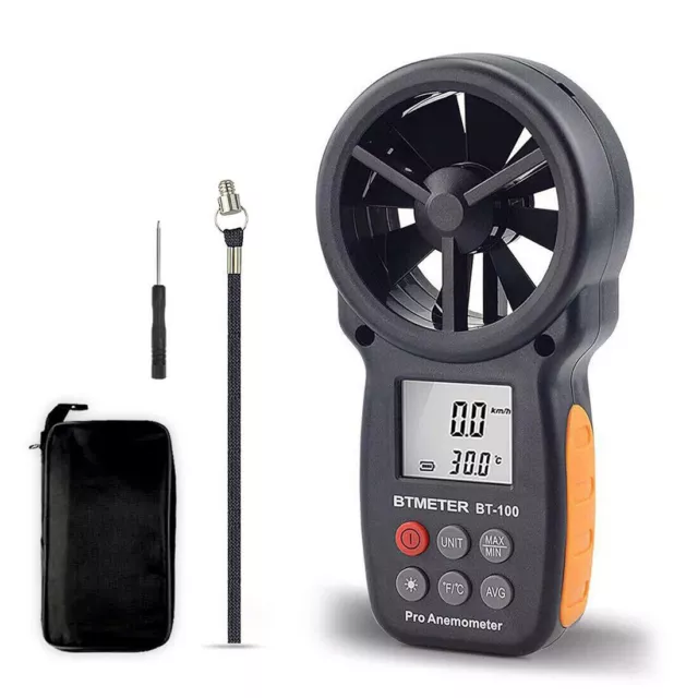 Handheld Anemometer Digital Wind Speed Meter Vane Gauge Air Flow Velocity Tester