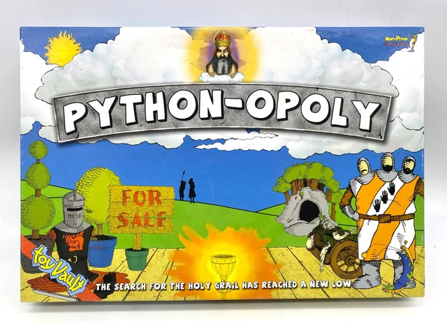 TOY VAULT PYTHON-OPOLY Board Game Complete Original Version 2008 $20.00 ...