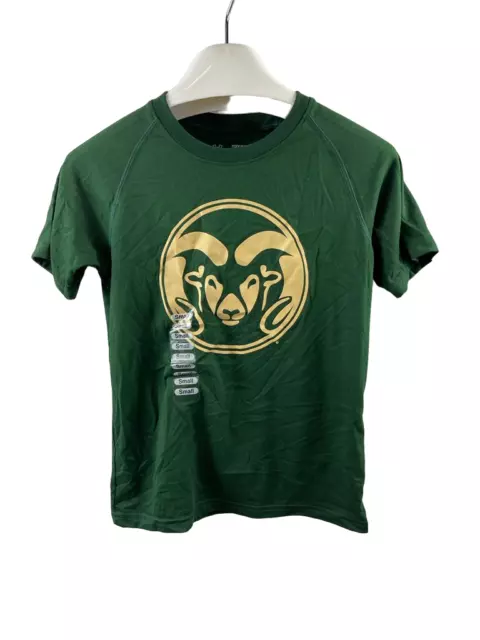 Under armour Ragazzi Colorado State Arieti Performance T-Shirt, Verde Bosco, S