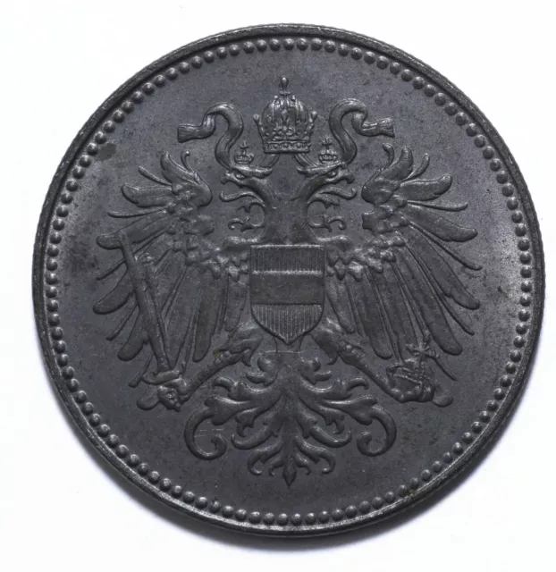 1918, Austria, 20 Heller, Karl I, Iron, UNC, KM# 2826, [Lot 1296]