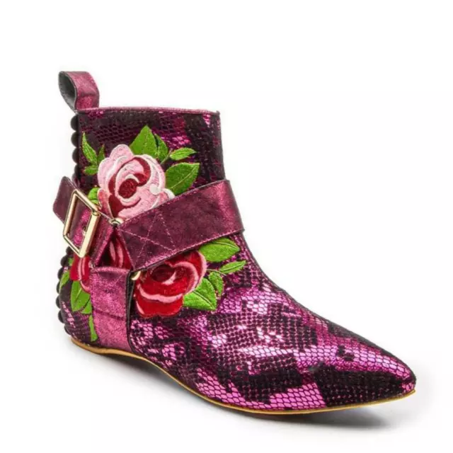Fuzzy Cheeks Pink Boots Vintage Glitter Sparkle Irregular Choice Shoes