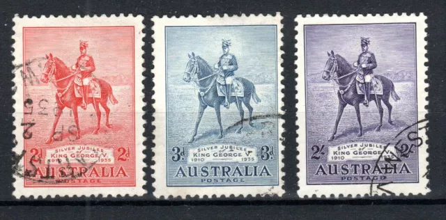 Australia 1935 Silver Jubilee set SG 156-58 FU CDS