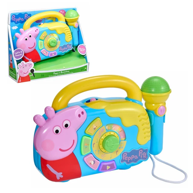 PEPPA PIG BOOMBOX With Light & Working Microphone To Sing Along £21.99