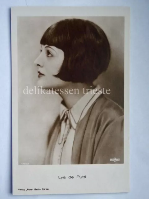 LYA DE PUTTI attrice cinema muto silent movie vecchia cartolina 1700