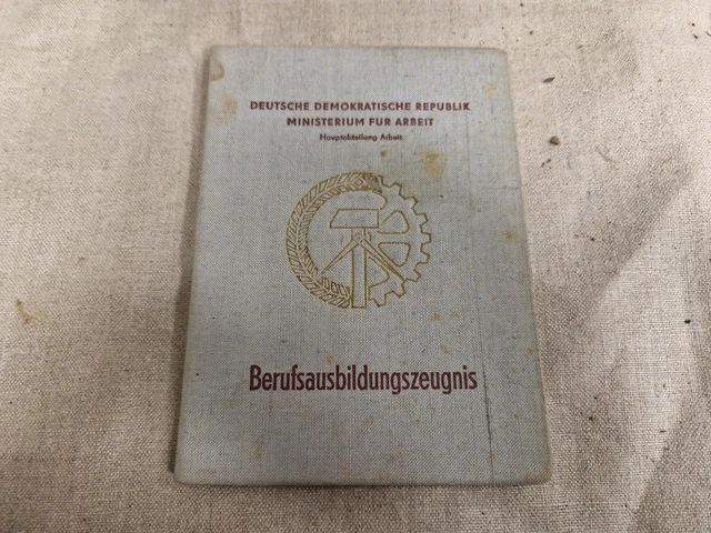 Berufsausbildungszeugnis 1951 Au12361