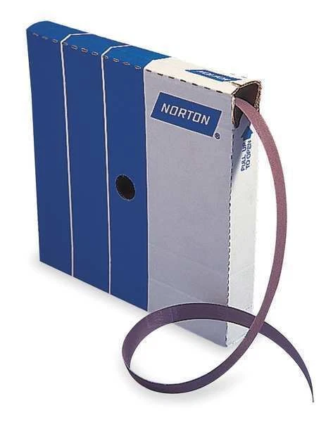 NORTON ABRASIVES Abrasve Roll, 1-1/2"Wx150 ft.L, 280G, Brown 66261126281