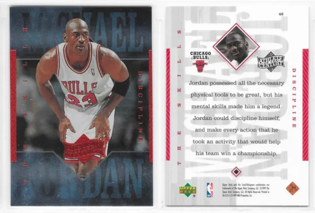 Upper Deck 1999 Nba Basketball #46 Michael Jordan Bulls Athlete Of The Century