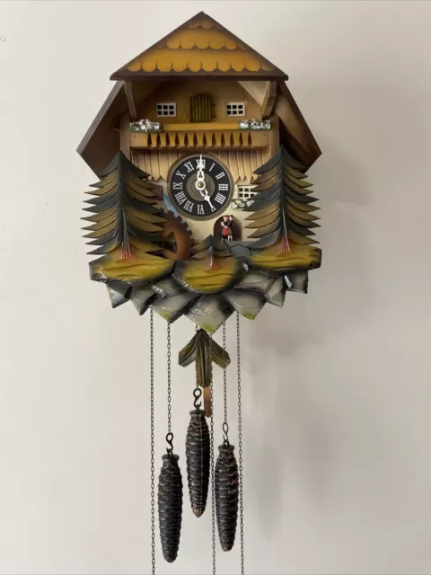 Musical With Dancers Chalet Cuckoo Clock See Video