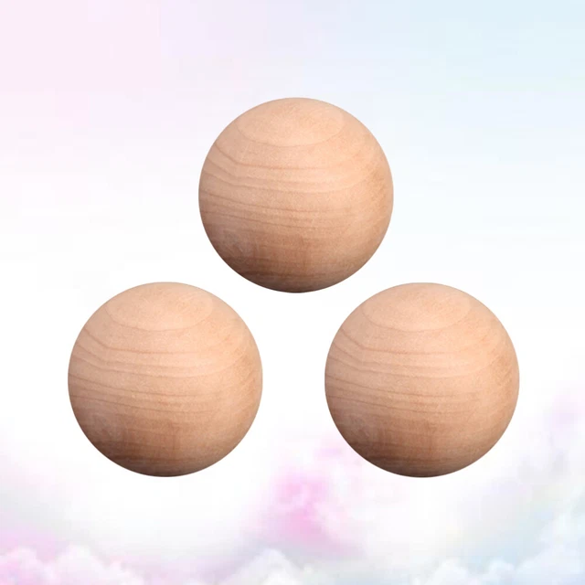 Wooden Balls Wood Massage Balls Small Wood Craft Balls Woodcrafts Toy