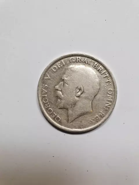 King George V. Half Crown 1915. WW1.