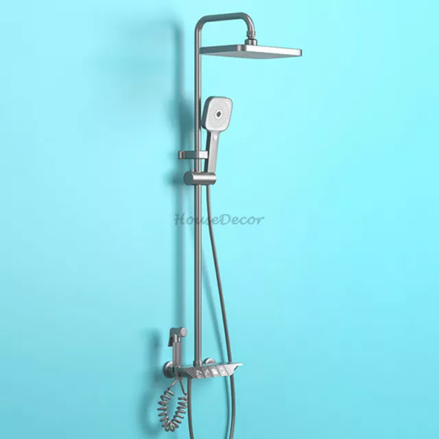 Piano Keys Set doccia a pioggia vasca da bagno termostatica bagno rubinetti mixer testa doppia