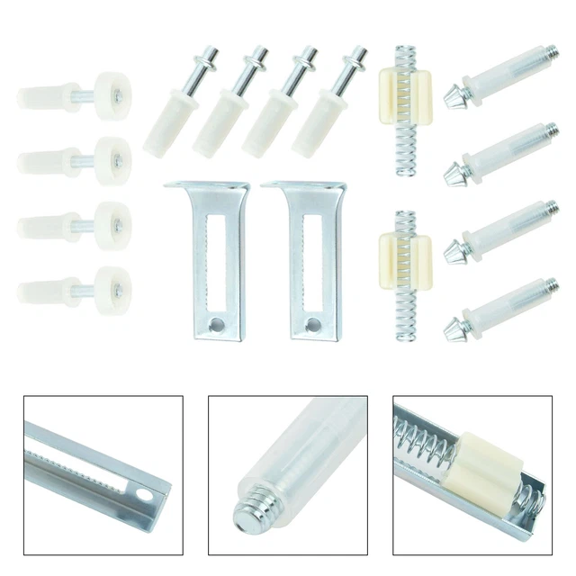 Professional Construction 16 Piece Bifold Door Hardware Kit for Sturdy Doors