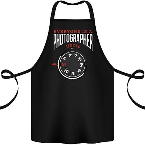 Everyones a Photographer Until Photography grembiule cotone 100% biologico