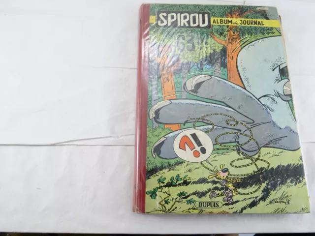 BD Album SPIROU reliure N° 63 du n° 1009 à 1018 de 1957